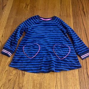 Mini Boden Blue and Pink Striped Dress